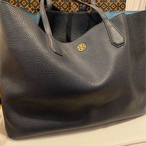 Tory Burch Navy Perry Tote